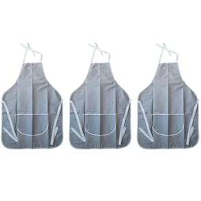 3 Aventais De Cozinha Para Cozinhar Cozinheiro Churrasqueiro Algodão Metalizado
