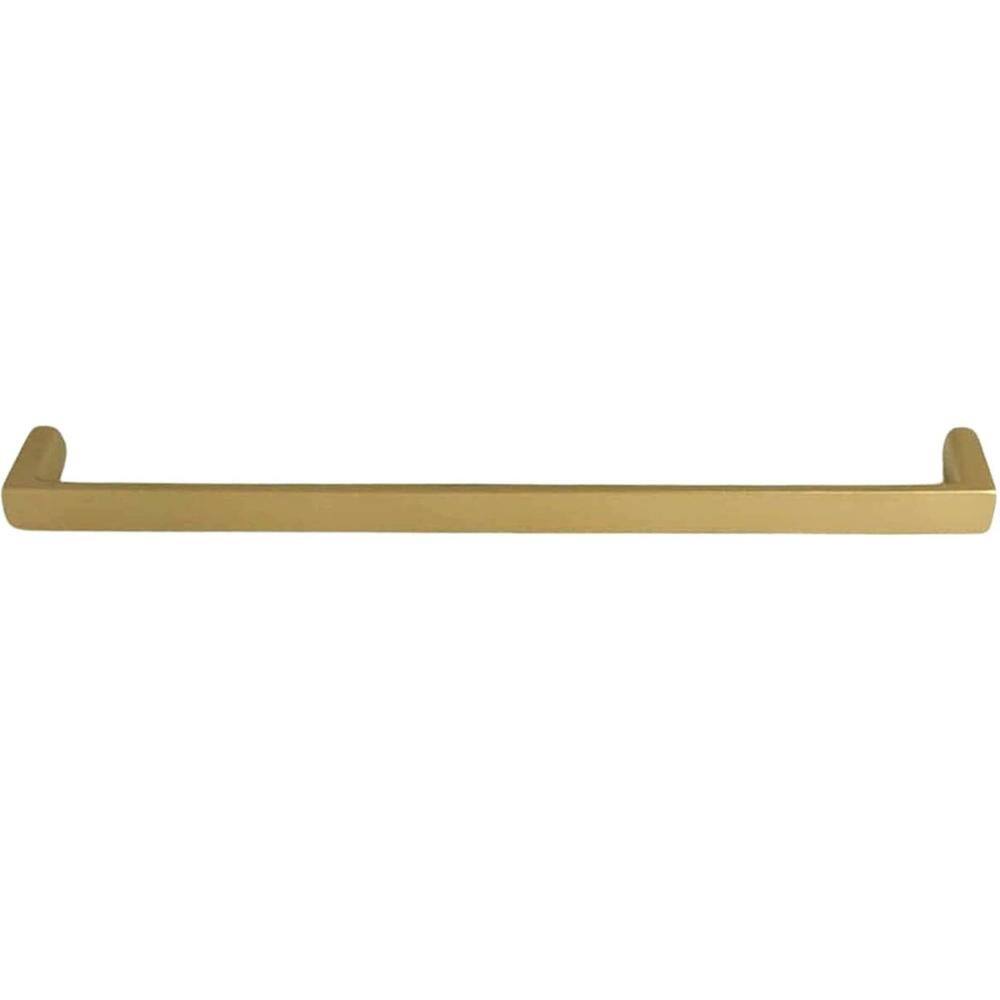 Puxador Dourado Fosco 192mm Alça Reta Para Móveis Oeiras Bal