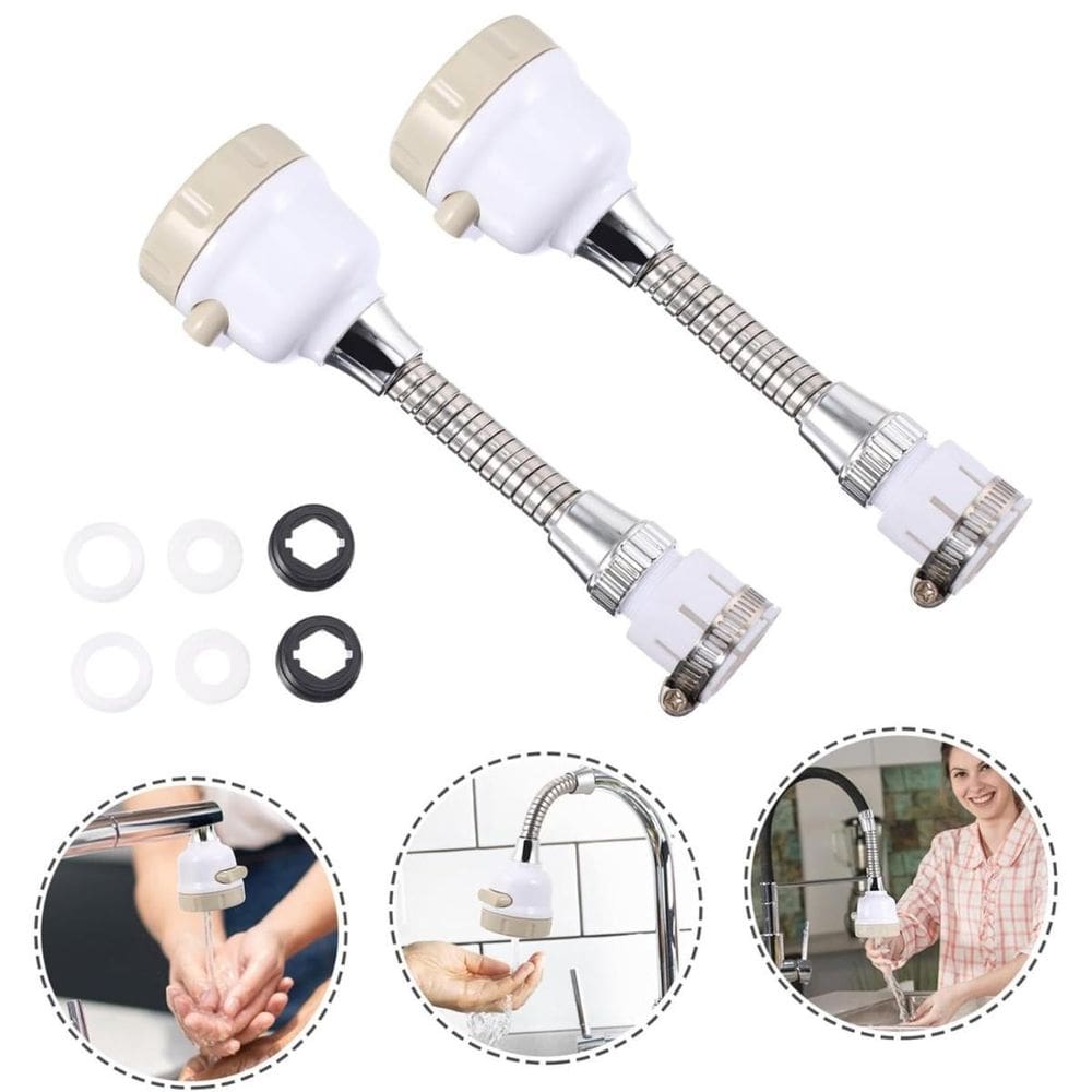 Extensor Torneira Giratório 360 Graus Três Jatos Fácil Usar