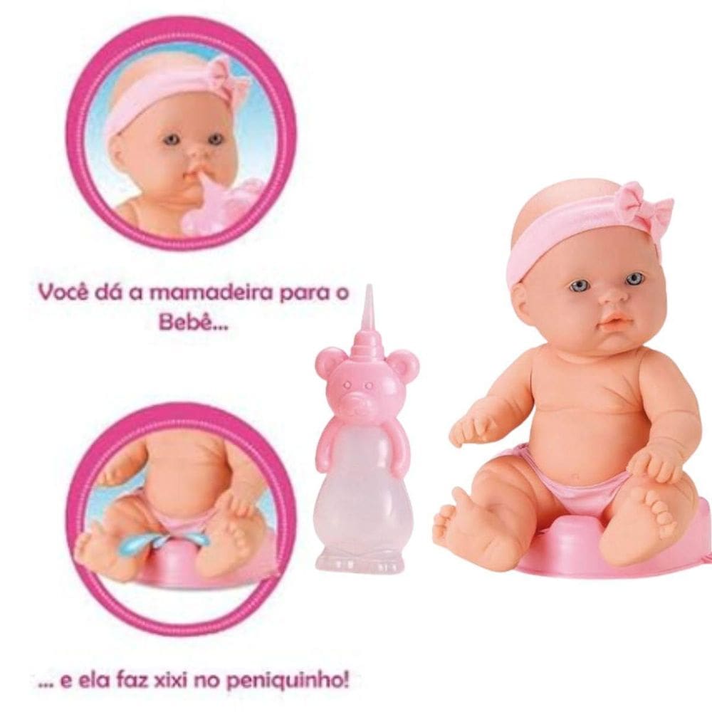 Boneca Baby Ball Xixi Acessórios Brincar Faz Conta Presente