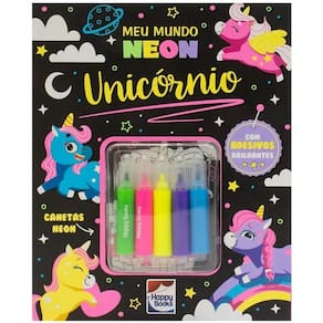 Livro Meu Mundo Neon - Unicórnio - Editora Happy Books