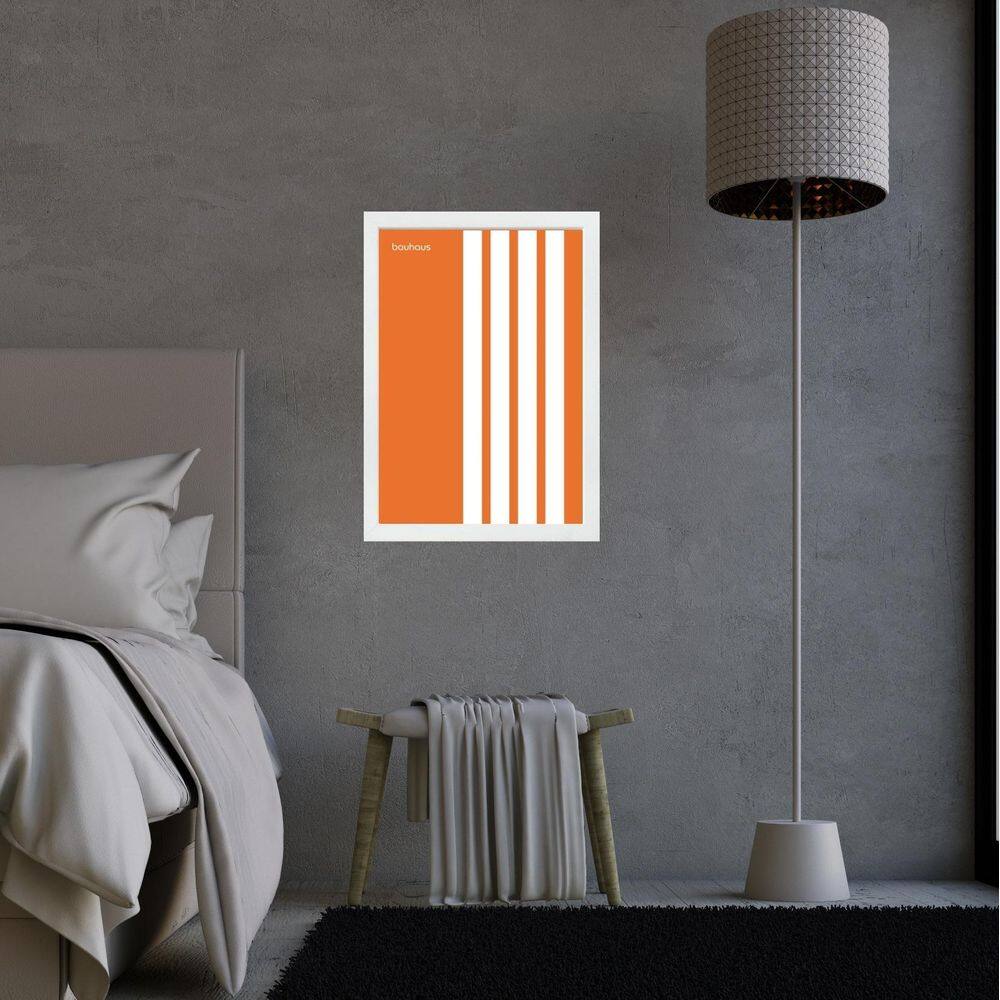 Quadro Bauhaus Orange - Parallel Lines 33X24Cm