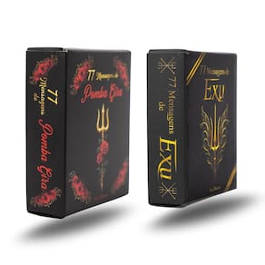 Kit Com 2 Box 77 Mensagens Diárias De Pomba Gira E Exu