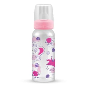 Mamadeira Estampa Animais Rosa Anplas 240Ml Petita