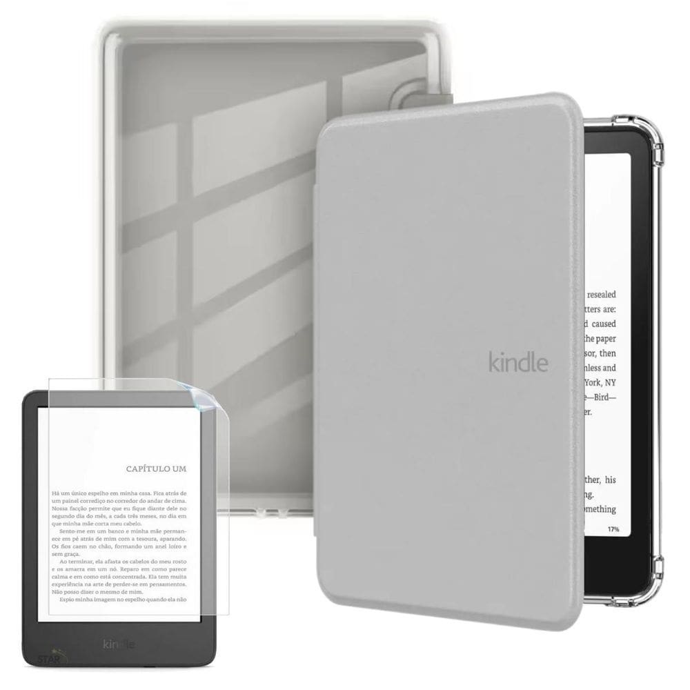 Capinha Acrílico Para Kindle Paperwhite 12 Sa568B + Película