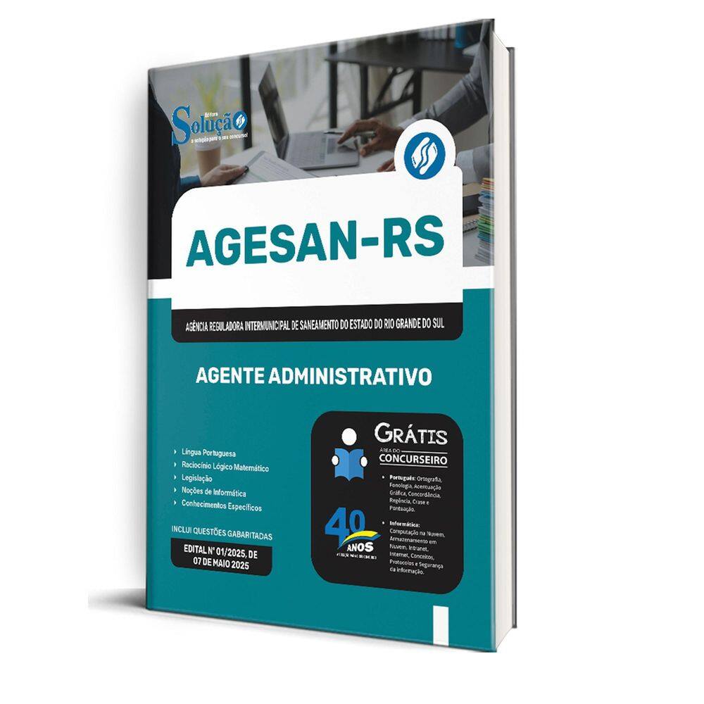 Apostila Agesan Rs 2025 - Agente Administrativo