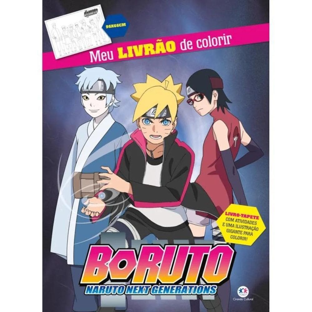 Meu Livrão De Colorir - Boruto - Editora Ciranda Cultural