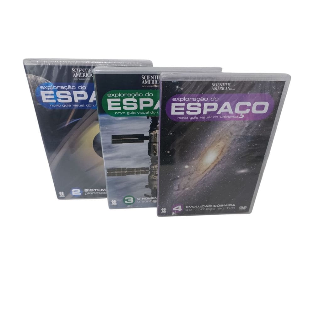 DVD Exploração Do Espaço Vol. 2,3,4 Novo Guia KIT COM 3DVDS