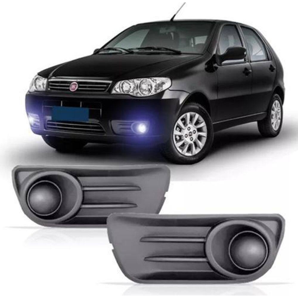 Moldura Grade Farol Milha Palio 2008 10 11 A 2016 Cinza Par