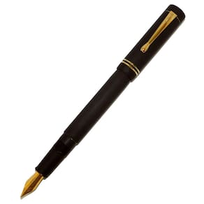 Caneta Tinteiro Click Renaissance Ebonite Carbon Preta Gt