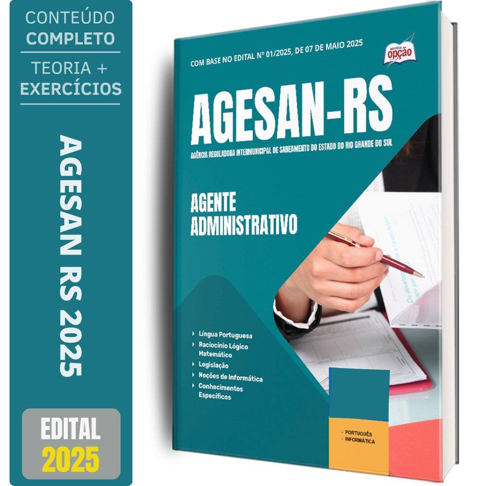 Apostila Agesan Rs Agente Administrativo