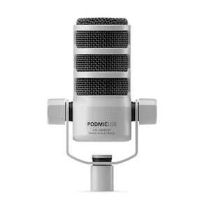 Microfone Mesa Rode Podmic Saída Usb/Xlr Podcast Branco