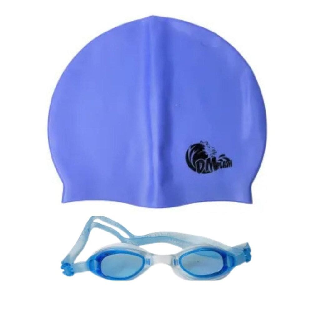 Kit De Natação Dm Toys Com Touca Óculos E Estojo Dms5477