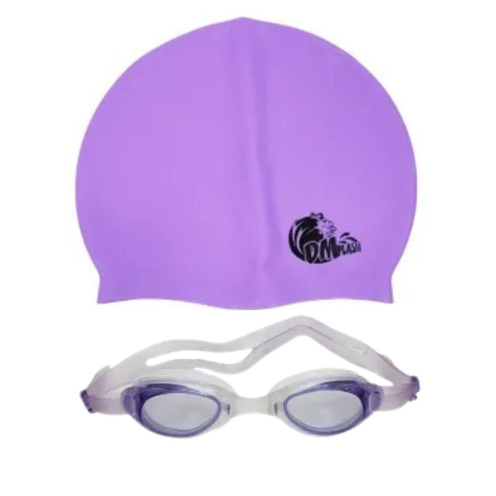 Kit De Natação Dm Toys Com Touca Óculos E Estojo Dms5477
