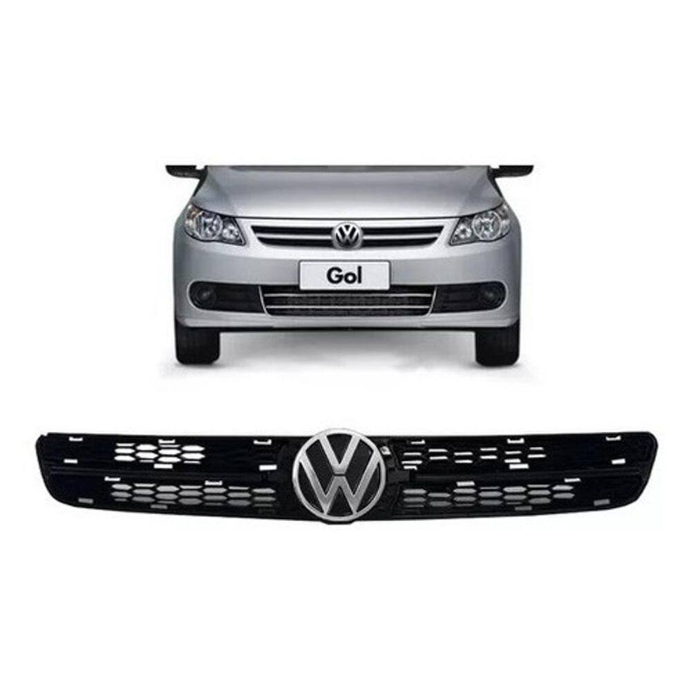 Grade Frontal Radiador Gol Saveiro G5 Gv 2009 A 2012 Preta