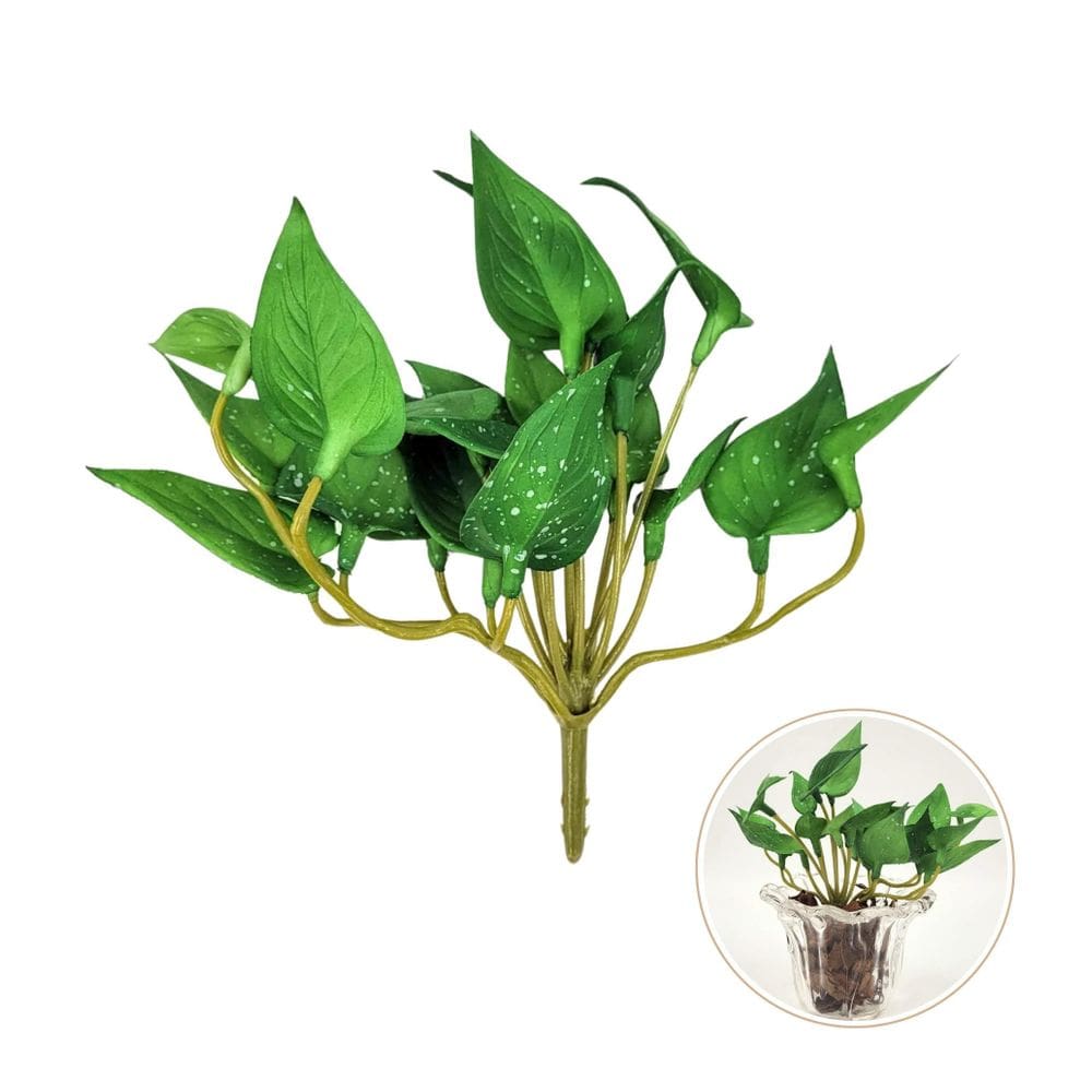 Planta Suculenta Folha Verde 16X17X8Cm Planta Artificial