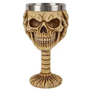 Cálice Taça Decorativa Caveira Não Ouço Vinho Chopp Cerveja