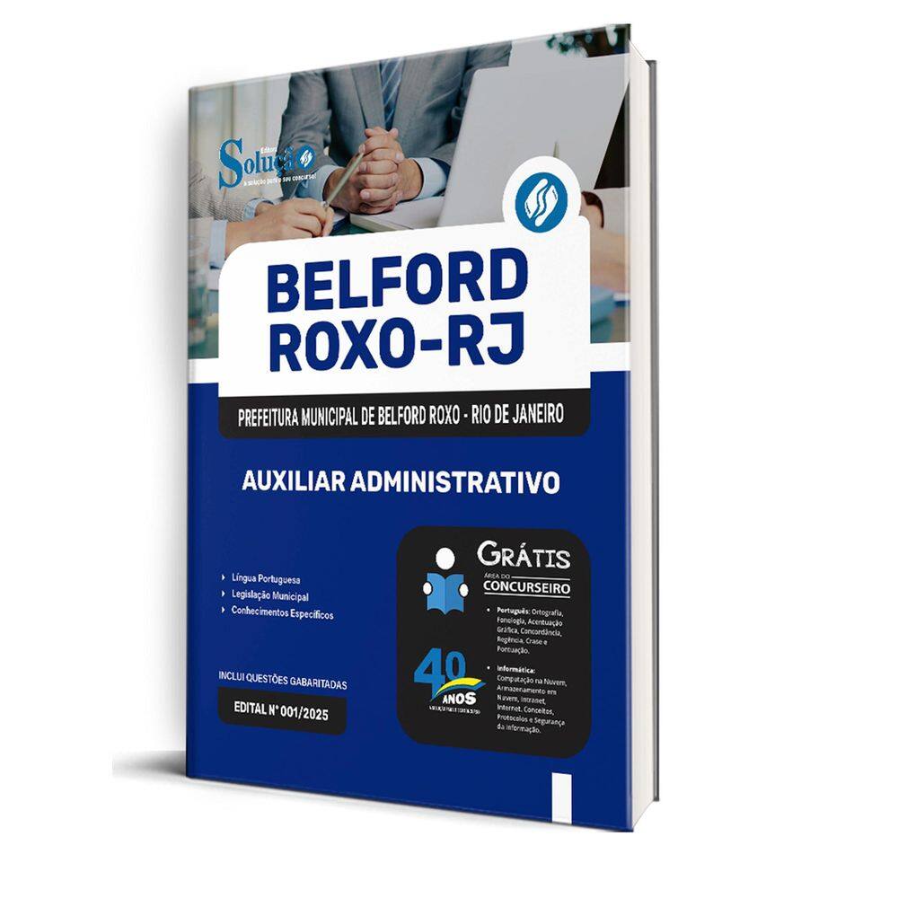 Apostila Prefeitura Belford Roxo Rj 2025 Auxiliar
