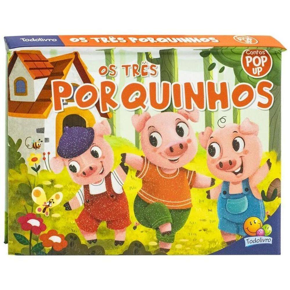 Livro Contos Pop-Up - Os Três Porquinhos - Editora Todolivro