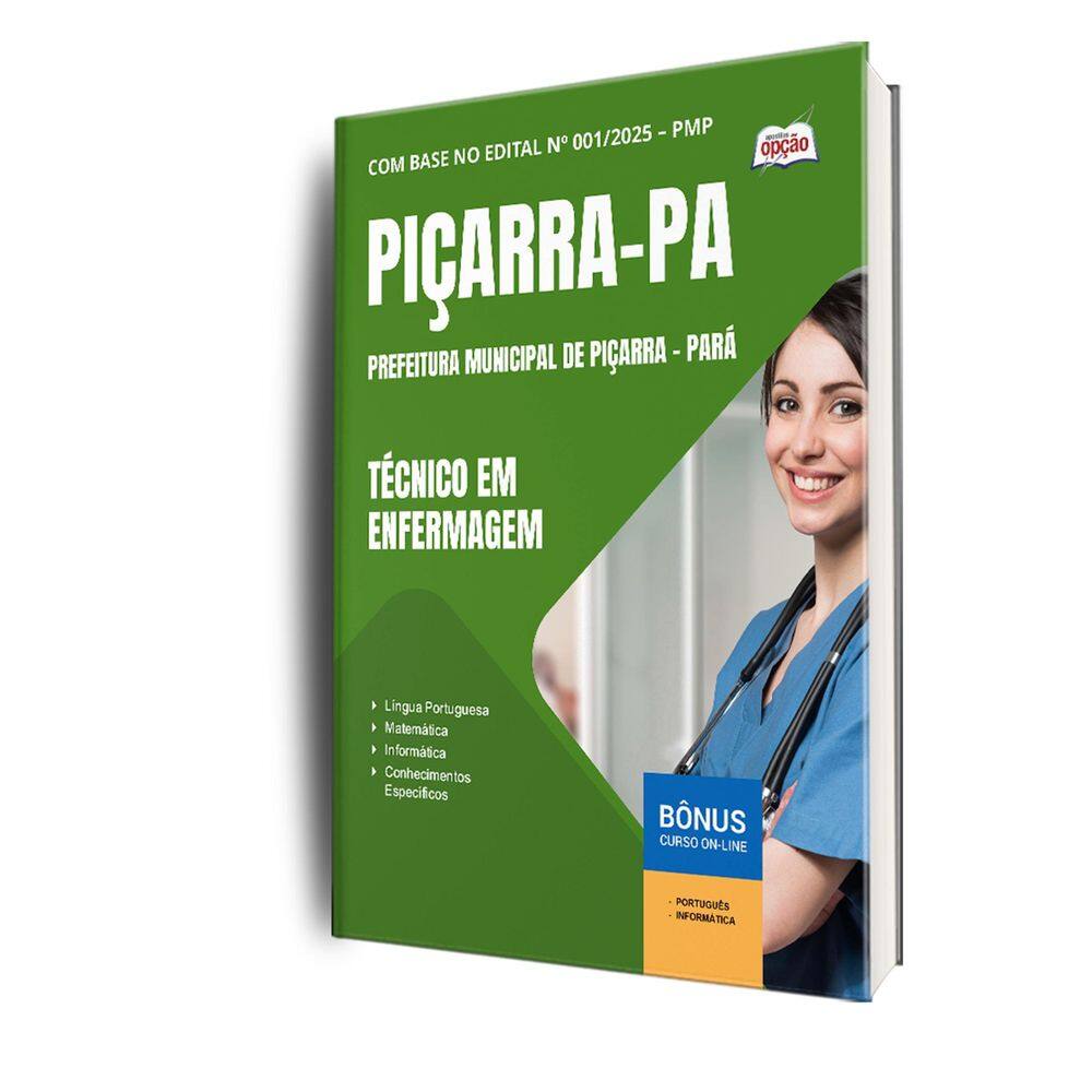 Apostila Concurso Piçarra Pa 2025 - Técnico Em Enfermagem