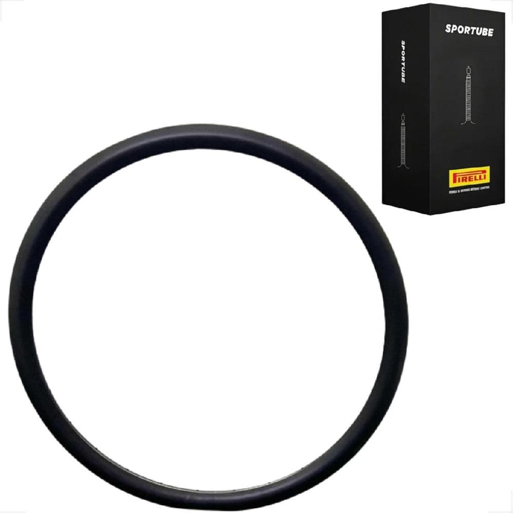 Kit Aro 700 Vzan Concept 28 Furos Preto Fosco Freio A Disco + Camara Pirelli Aro 700 Sportube