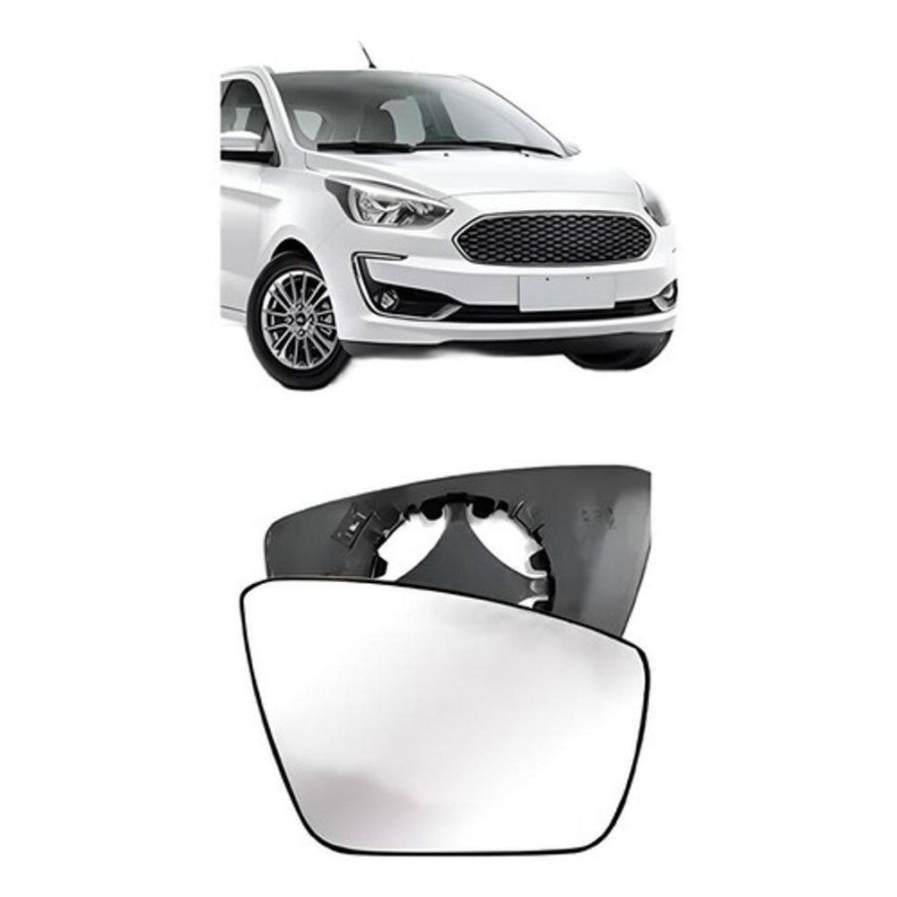 Vidro Lente Retrovisor Ford Ka 2015 Até 2020 - Dir/Pass