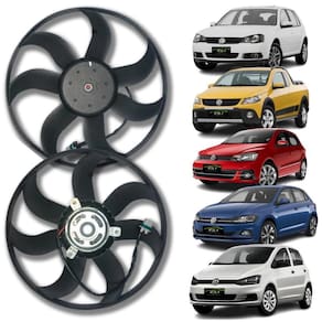 Ventoinha Radiador Vw Gol Fox Polo Saveiro Com Ar 08 A 16