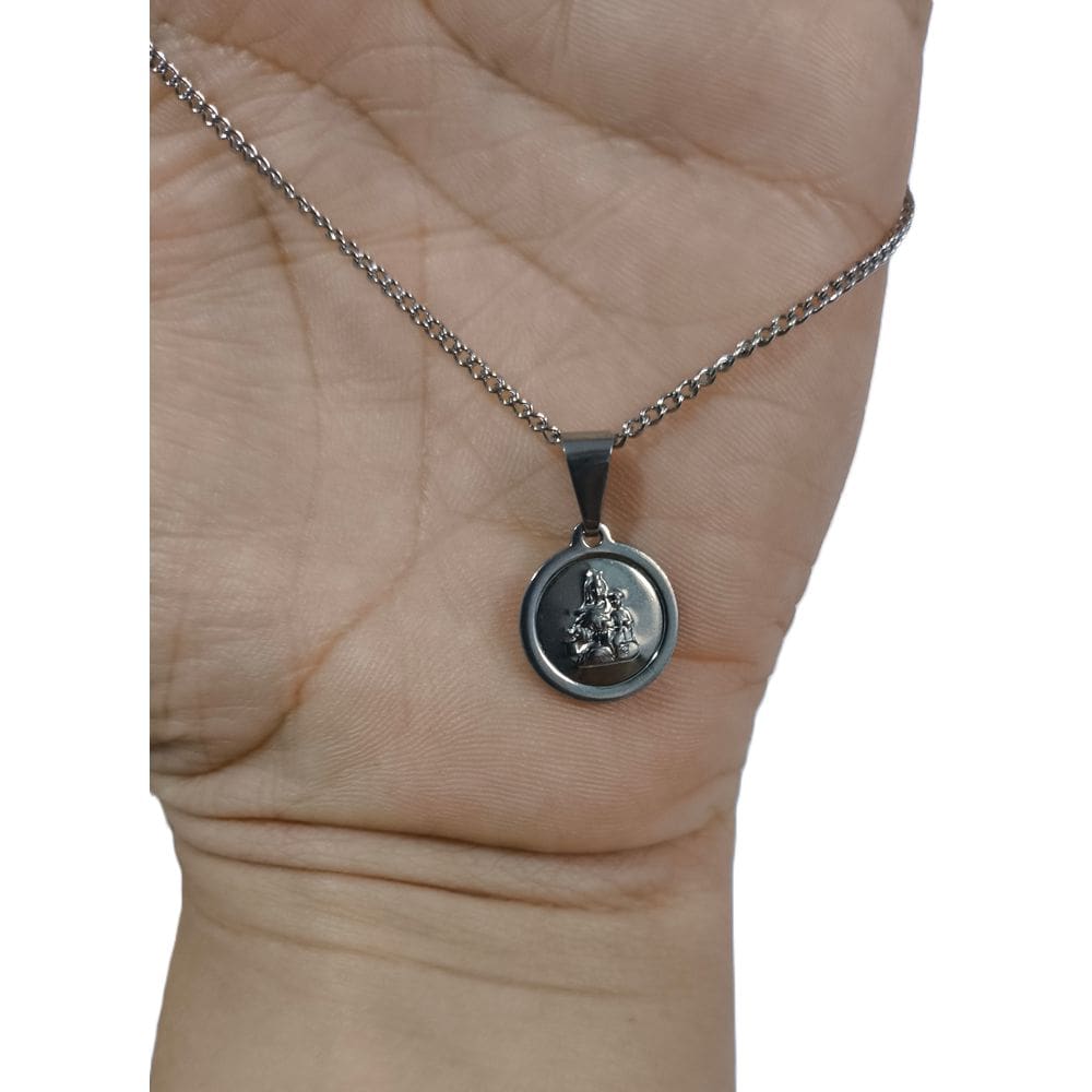 Colar Corrente de Nossa Senhora do Carmo em Inox