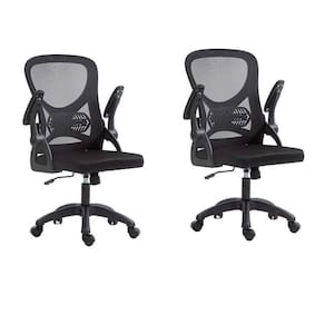 Kit com 2 Cadeira Escritório Diretor Office Columbus com Tela Mesh Preto