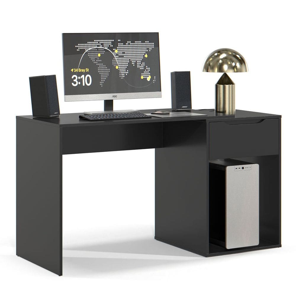 Mesa Escrivaninha 1 Gaveta com Suporte para CPU Flop