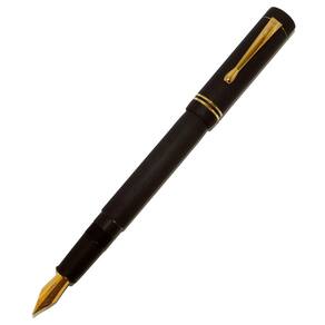 Caneta Tinteiro Click Renaissance Ebonite Carbon Preta Gt