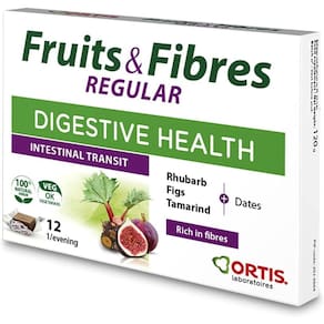 Pacote de caixas de 12 cubos de frutas e fibras Ortis