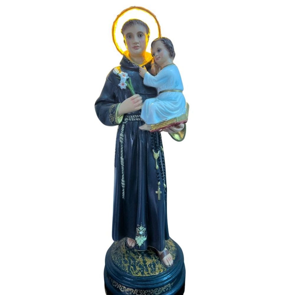 Imagem Santo Antonio 40 Cm + Iluminação e Dimer Regulador da Luz