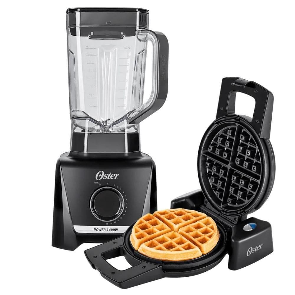 Kit Máquina De Waffle E Liquidificador Full 3,2LOster 220V