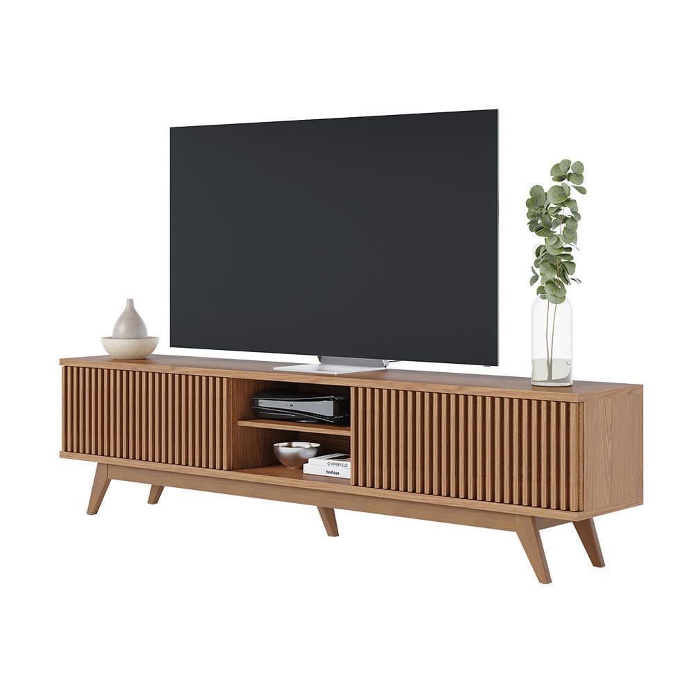 Rack para Sala Bancada de TV 75 Pol 218cm Pollyana C04 - D`Rossi