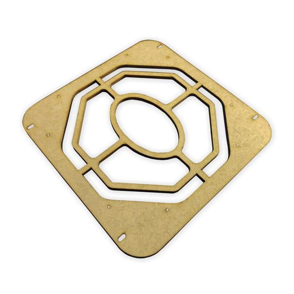 Molde Guia Fabricação Petisqueira Redonda Espiral Tupia