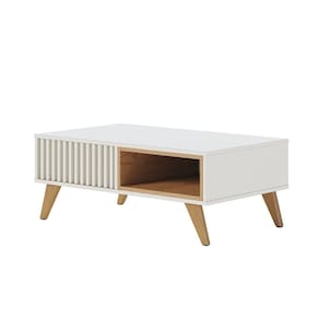 Mesa de Centro Para Sala Retangular 1 Nicho karin C04 - D`Rossi