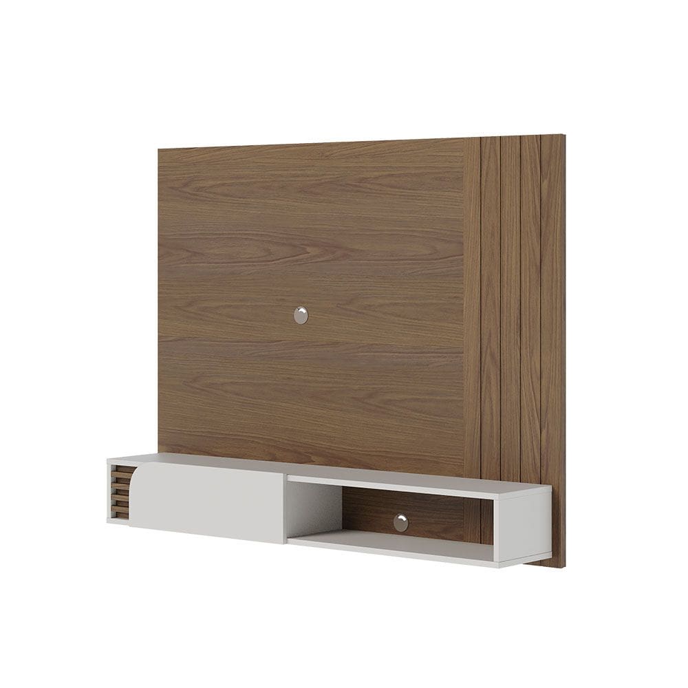 Painel TV 55 Pol 136Cm Bancada Suspensa Ripado Hanno C04 - D`Rossi