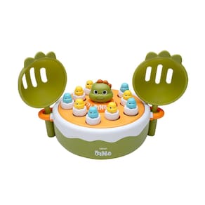 Jogo 3 em 1 Dino Pula e pega boliche jogo da velha Letron