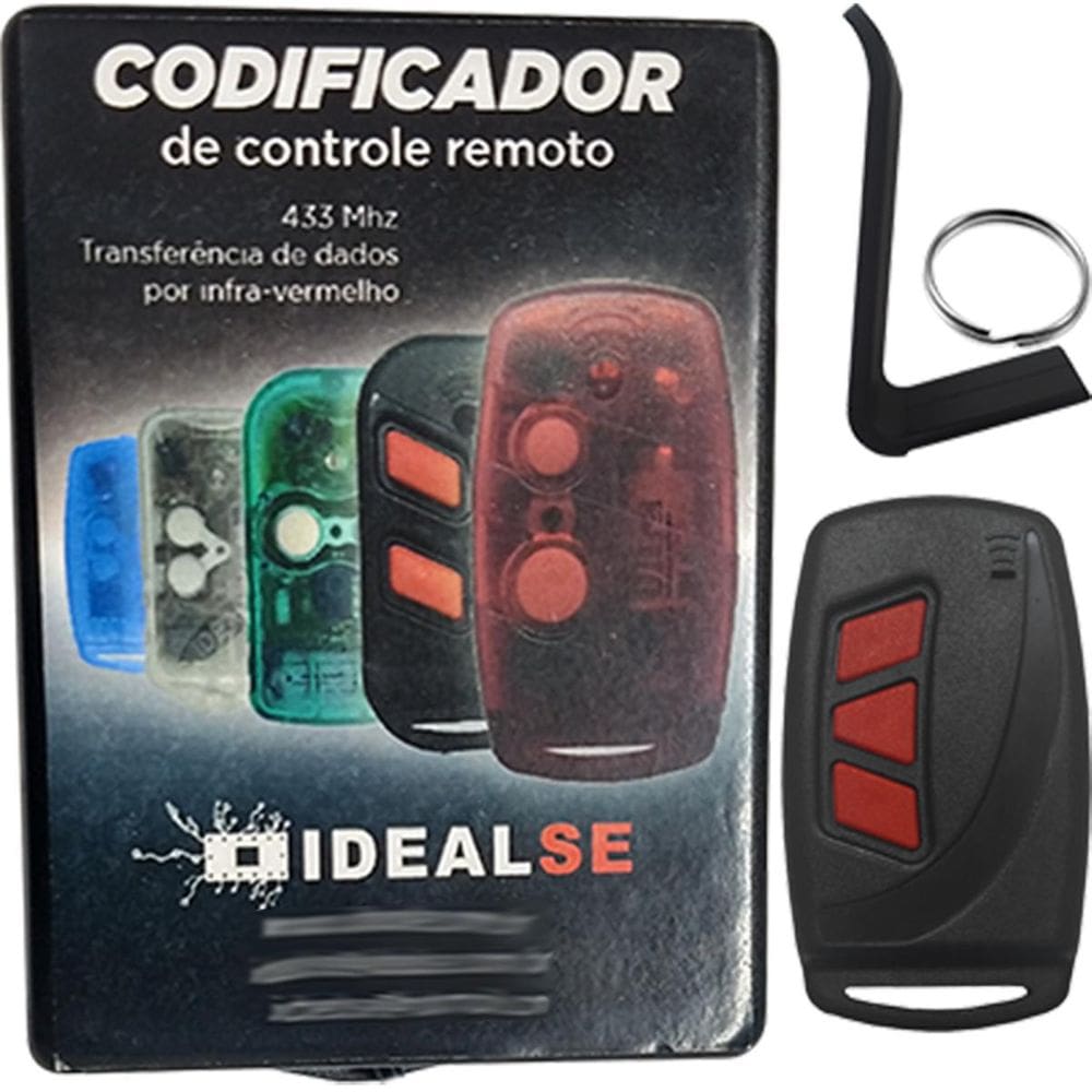 Kit Codificador Idealse A Bateria + 10 Controles Regravável