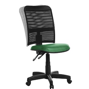 Cadeira Escritório Ergonômica Em Tela Rj Cor Verde