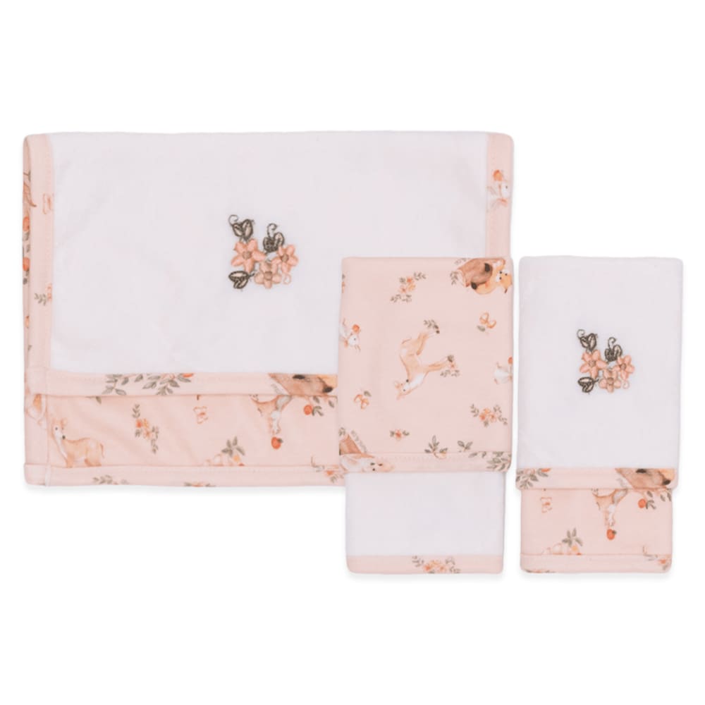 Kit de 2 Toalhas de Boca - Coleção Bosque - Mini & Co