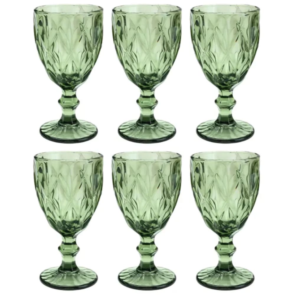 Jogo de Taças Luxx Ellegance 340ml 6 und Vidro Cristal Green