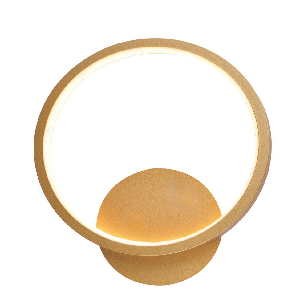 Arandela Aro Dourado Fosco 20cm Led 13W 3000K Bivolt 15691-PL