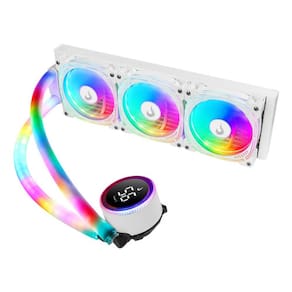 Water Cooler 360mm Branco Temperatura Argb Intel 1851 / 1700