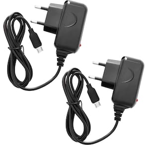 Kit 2 Carregadores De Celular Micro USB Fonte Bivolt Preto