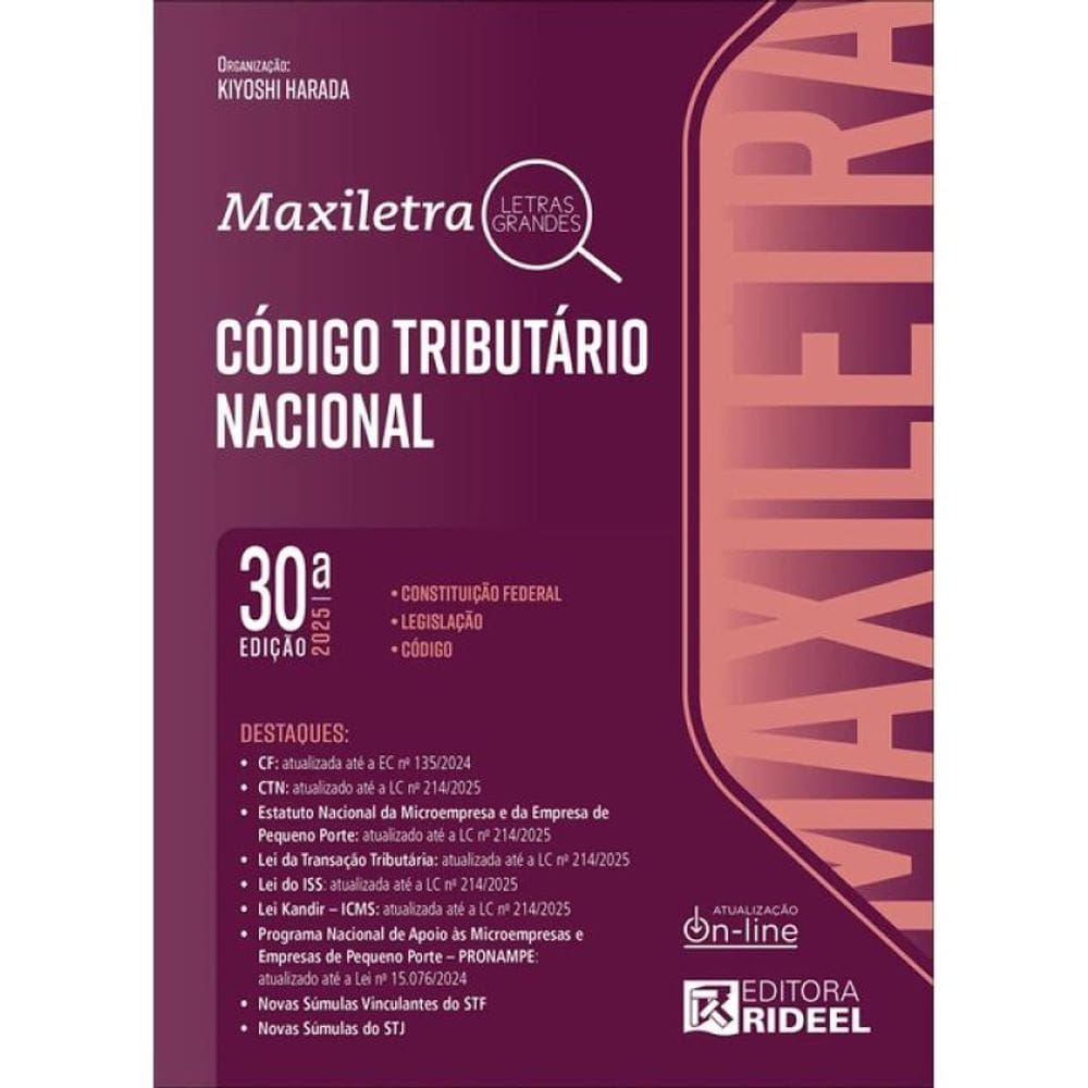 Código Tributário Nacional - Maxiletra - 2025