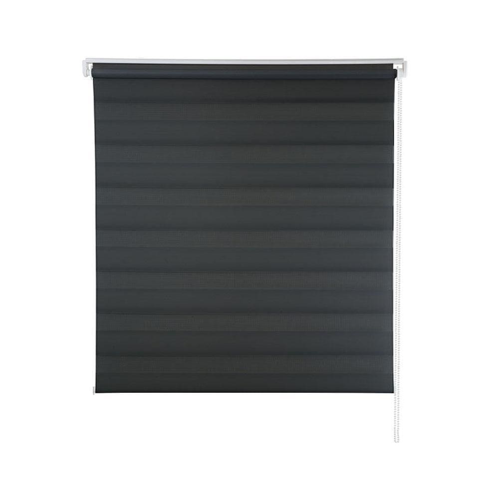 Persiana Zebra Rolo Dupla 160X160 Preta