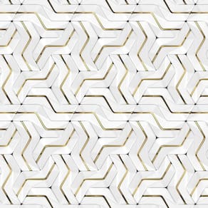 Papel De Parede 3D Desenho Vertical E Horizontal Geometrico