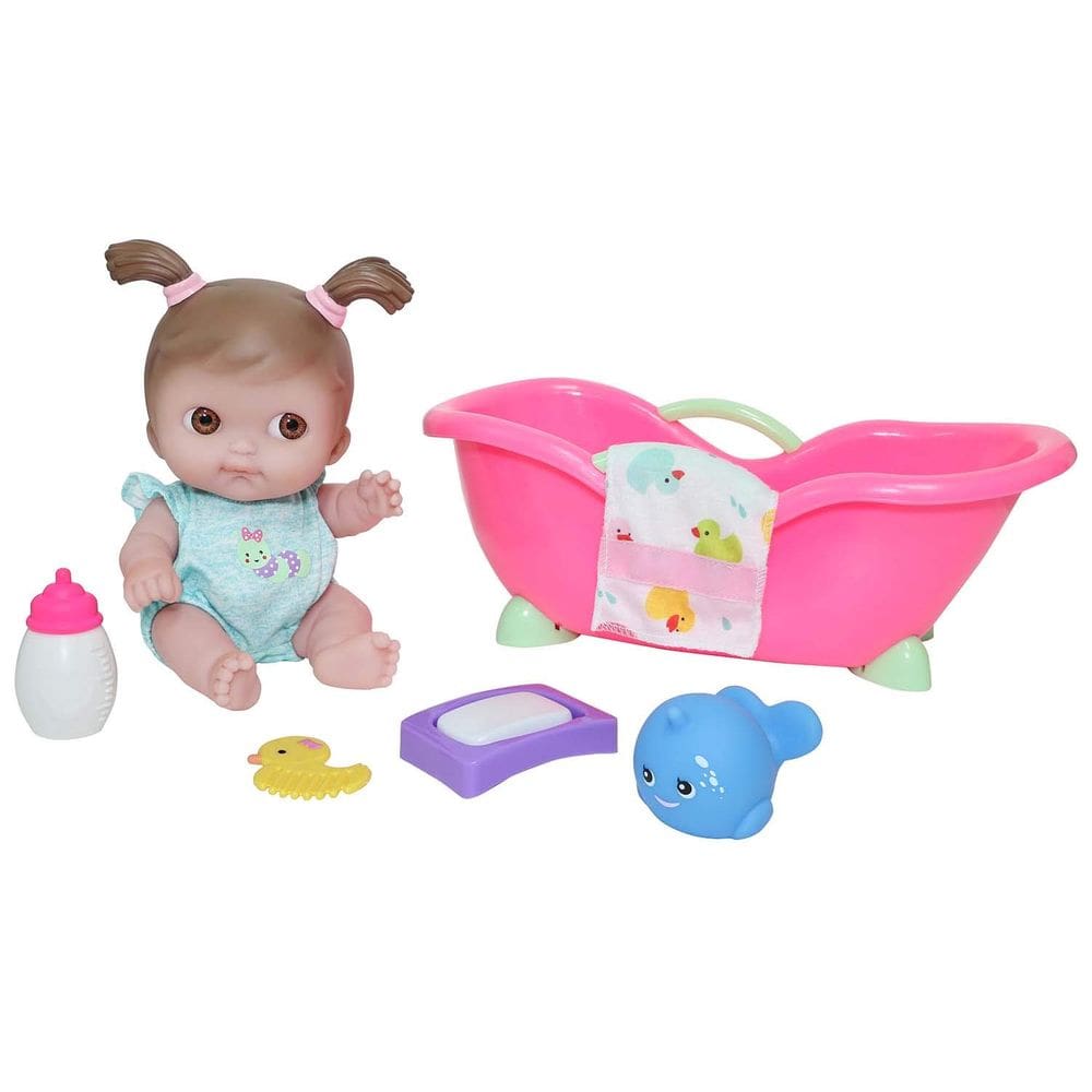 Conjunto de presente Baby Doll JC Toys Lil Cutesies 9 Bath Time para mais de 2 anos